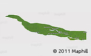 Satellite Panoramic Map of Codajas, cropped outside