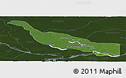 Satellite Panoramic Map of Codajas, darken
