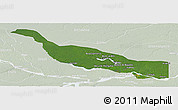 Satellite Panoramic Map of Codajas, lighten