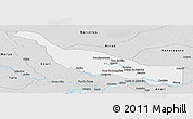 Silver Style Panoramic Map of Codajas