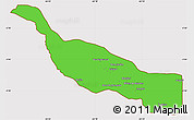 Political Simple Map of Codajas, cropped outside
