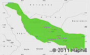 Political Simple Map of Codajas, single color outside, borders and labels