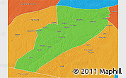 Political 3D Map of Eirunepe