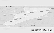 Silver Style Panoramic Map of Eirunepe
