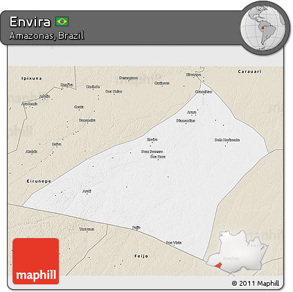 Classic Style 3D Map of Envira
