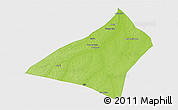 Physical 3D Map of Envira, single color outside