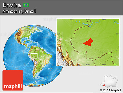 Physical Location Map of Envira