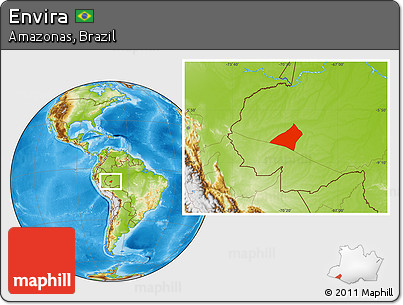Physical Location Map of Envira