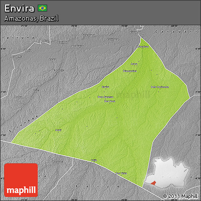 Physical Map of Envira, desaturated