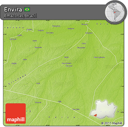 Physical Map of Envira