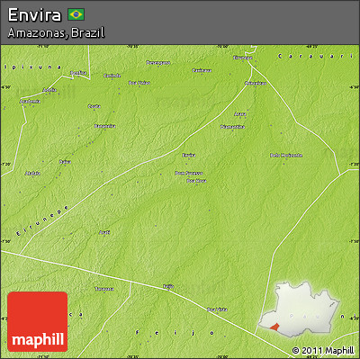 Physical Map of Envira