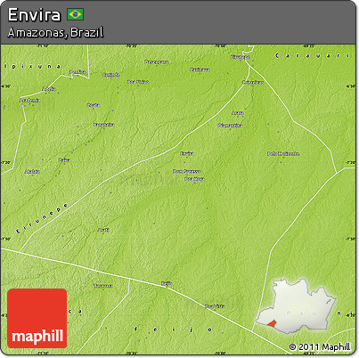 Physical Map of Envira