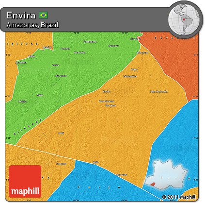 Political Map of Envira