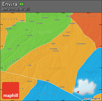 Political Map of Envira