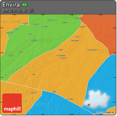 Political Map of Envira