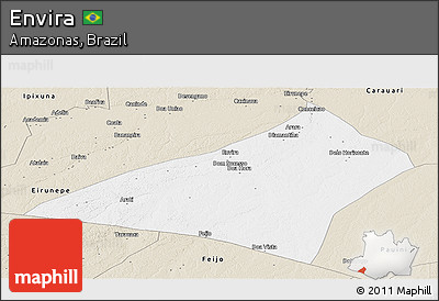 Classic Style Panoramic Map of Envira