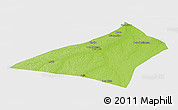Physical Panoramic Map of Envira, single color outside