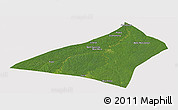 Satellite Panoramic Map of Envira, cropped outside