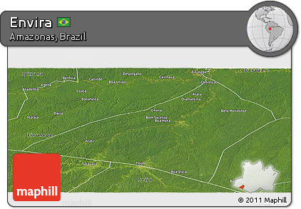 Satellite Panoramic Map of Envira