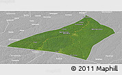 Satellite Panoramic Map of Envira, lighten, desaturated