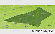 Satellite Panoramic Map of Envira, physical outside