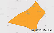 Political Simple Map of Envira, cropped outside