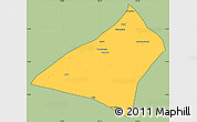 Savanna Style Simple Map of Envira, cropped outside