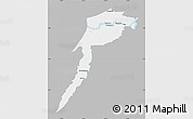Gray Map of Fonte Boa, single color outside