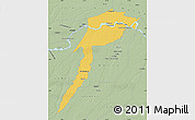 Savanna Style Map of Fonte Boa