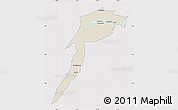 Shaded Relief Map of Fonte Boa, cropped outside