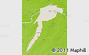 Shaded Relief Map of Fonte Boa, physical outside