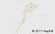 Shaded Relief Map of Fonte Boa, single color outside