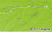 Physical Panoramic Map of Fonte Boa