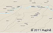 Shaded Relief Panoramic Map of Fonte Boa