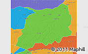 Political 3D Map of Labrea