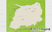 Shaded Relief 3D Map of Labrea, physical outside