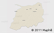 Shaded Relief 3D Map of Labrea, single color outside