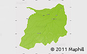 Physical Map of Labrea, cropped outside