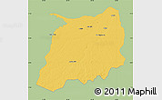Savanna Style Map of Labrea, single color outside