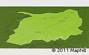 Physical Panoramic Map of Labrea, darken