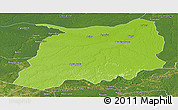 Physical Panoramic Map of Labrea, satellite outside