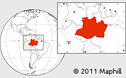 Blank Location Map of Amazonas