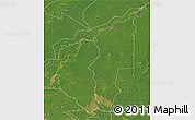 Satellite 3D Map of Manicore