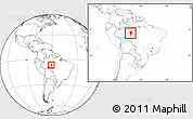 Blank Location Map of Manicore, within the entire country