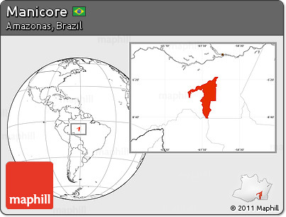 Blank Location Map of Manicore