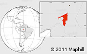 Blank Location Map of Manicore, highlighted country