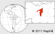 Blank Location Map of Manicore