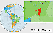 Political Location Map of Manicore