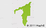 Physical Map of Manicore, cropped outside