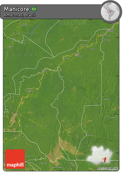 Satellite Map of Manicore